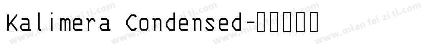 Kalimera Condensed字体转换
